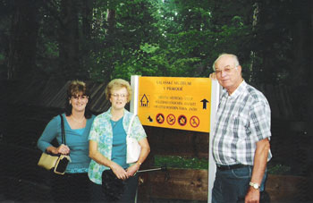 Patsy, Bernice & Alfred – in front of the Open Air Museum in Frenstat, Moravia.